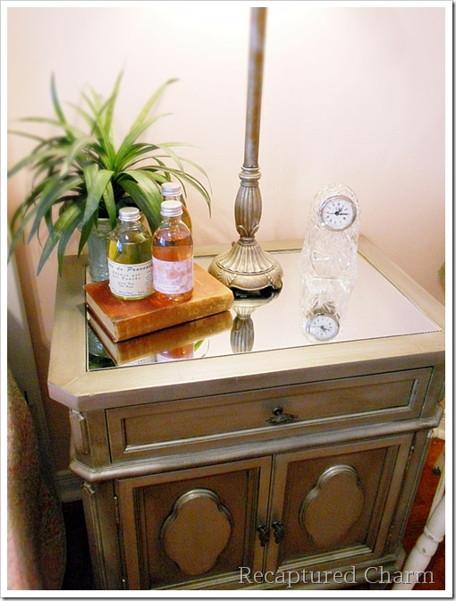 Recaptured Charm Night Stands in Metallic of course!